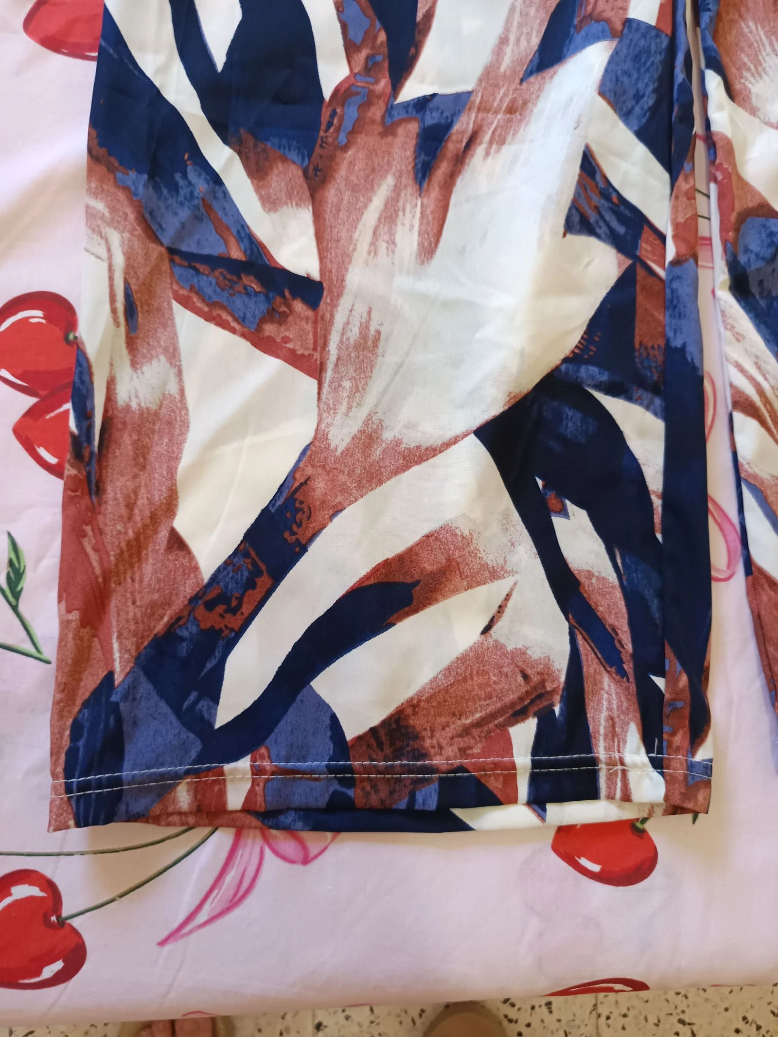 Vloeiende palazzobroek XL/XXL / Pantalon large fluide / Brede been tropische abstracte broek – photo 2